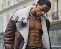 He works hard at the gym to maintain his six-pack abs.